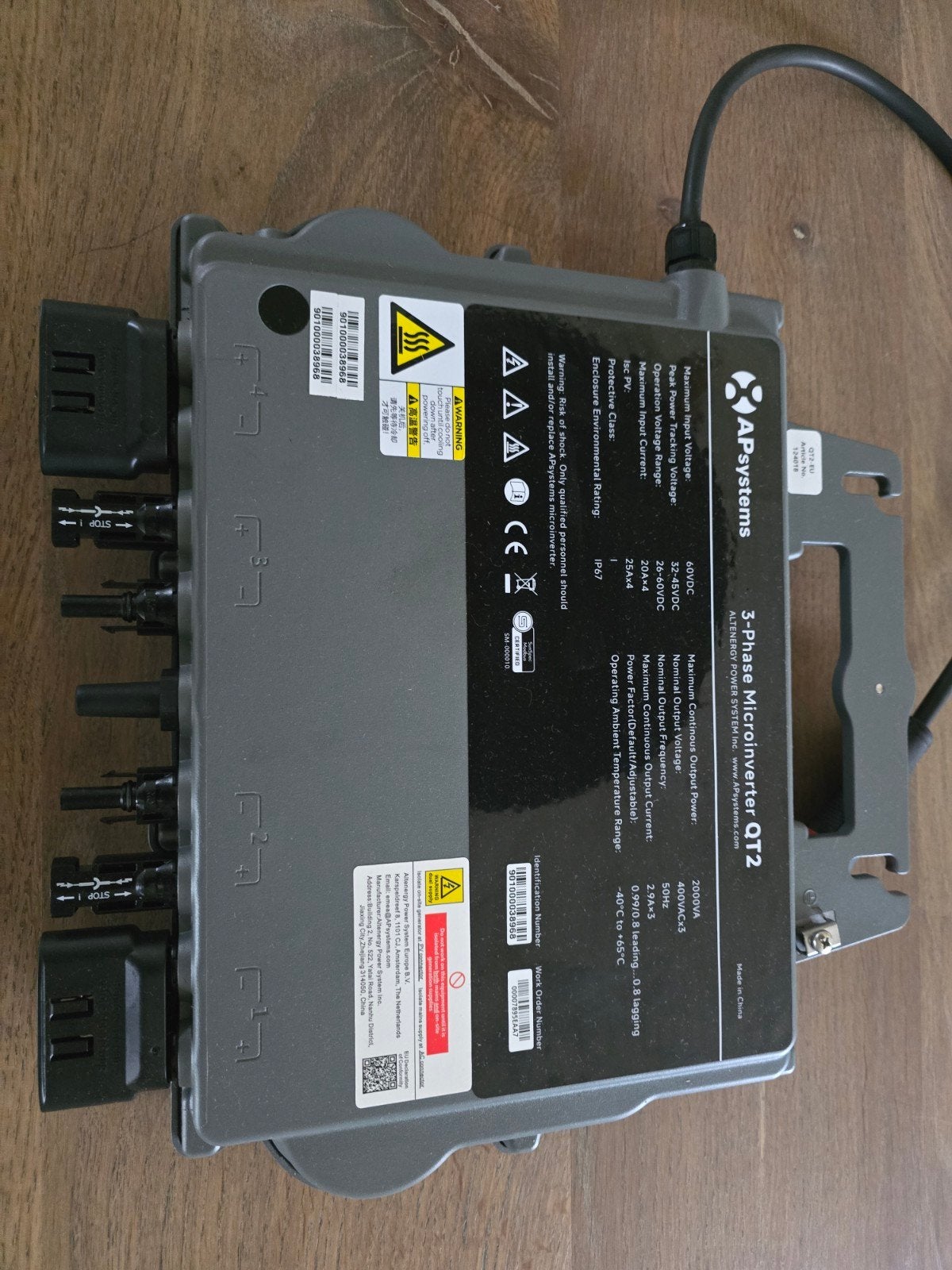 Meerdere APsystems QT2-EU 3-fase micro-omvormer 2000VA – nie, Doe-het-zelf en Verbouw, Overige Doe-het-zelf en Verbouw, Ophalen of Verzenden