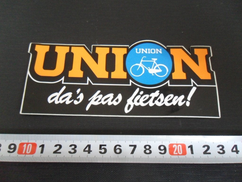 sticker UNION da's pas fietsen - XL, Ophalen, Zo goed als nieuw