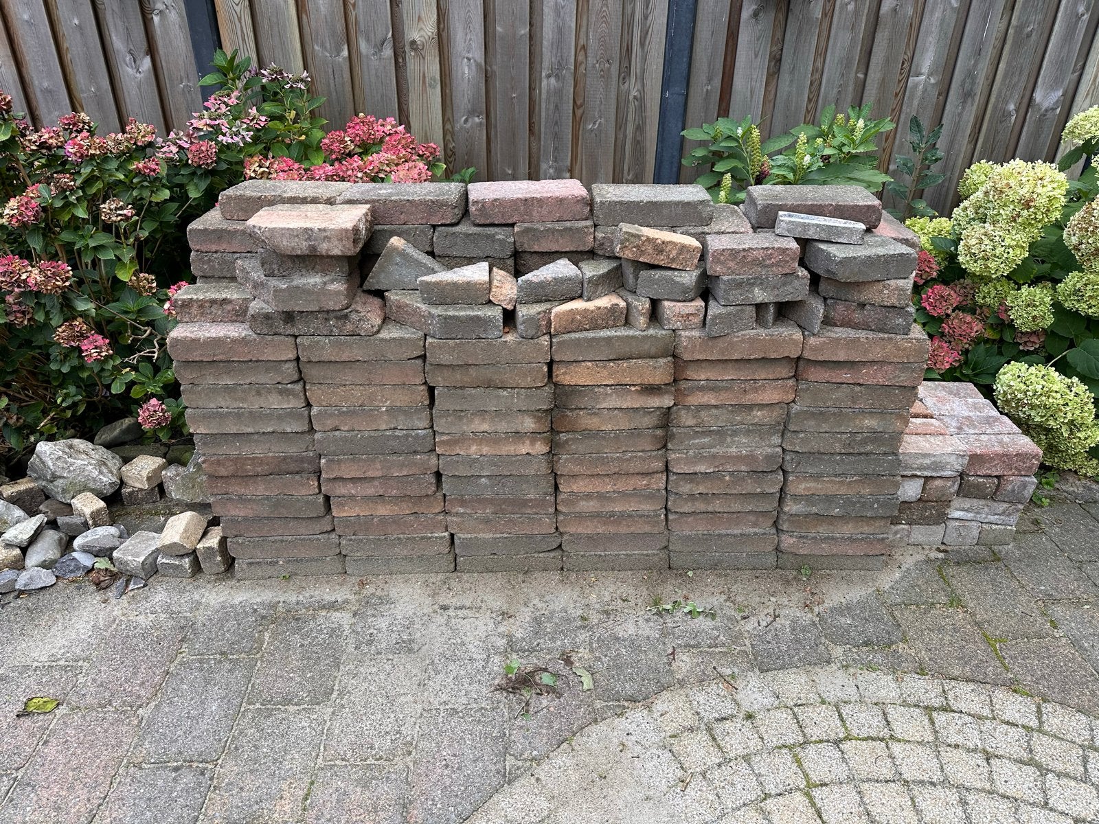 Vijverstenen en terrastegels 20x30x7 cm, Tuin en Terras, Overige materialen, Gebruikt, Ophalen of Verzenden, 10 m² of meer