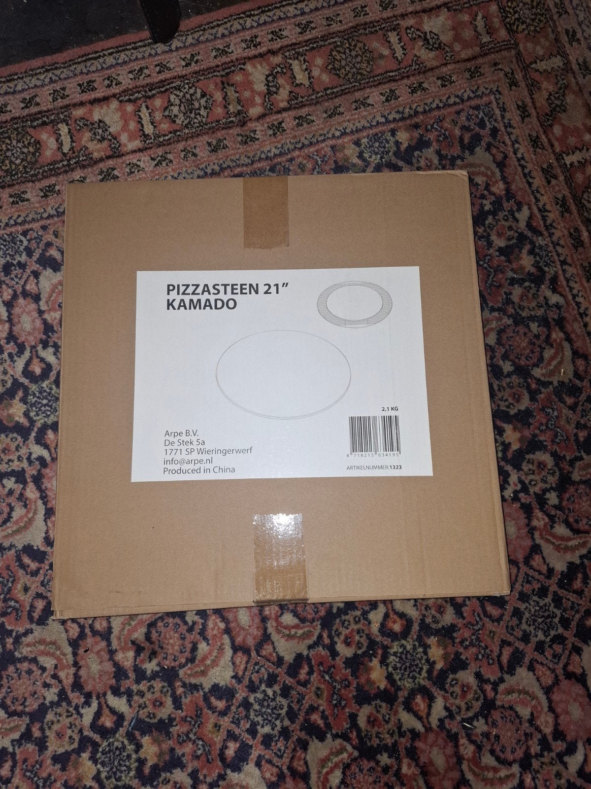 bbq Pizzasteen 21 inch Kamado - Nieuw in doos, Ophalen of Verzenden, Nieuw, Kamado