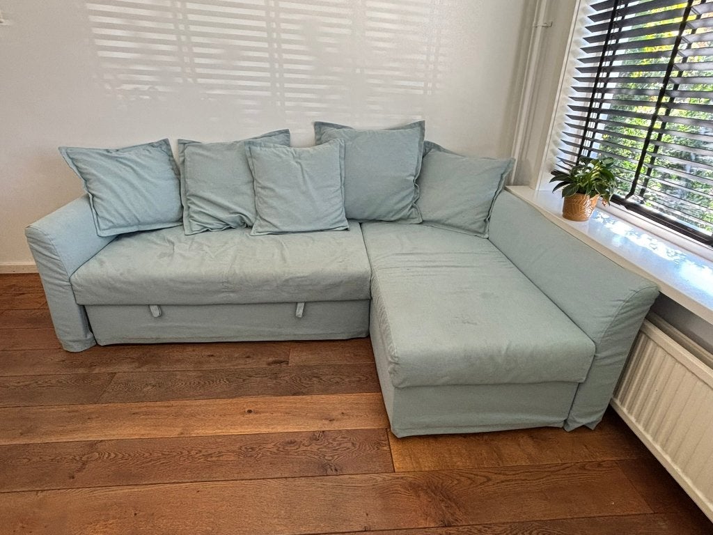 Ikea Holmsund hoekslaapbank, Ophalen, Gebruikt, 150 tot 200 cm, Hoekbank