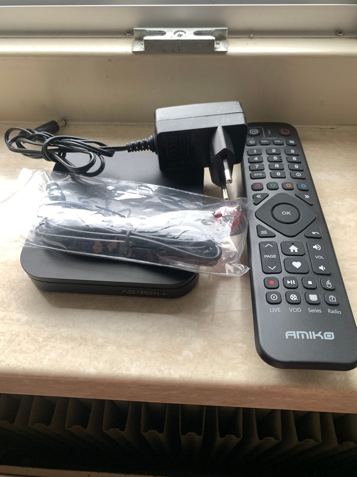 Amiko A9 Green +  4K Android 11 TV Box, Ophalen of Verzenden, Gebruikt, HDMI, Zonder harde schijf
