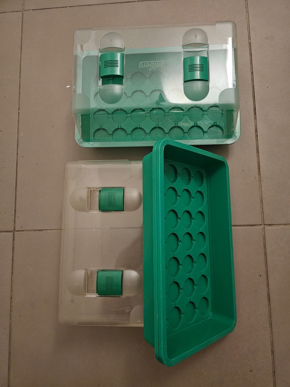 3 Romberg Kweekbakken met deksel en inzet (3 stuks), Ophalen, Nieuw, Kweekbak