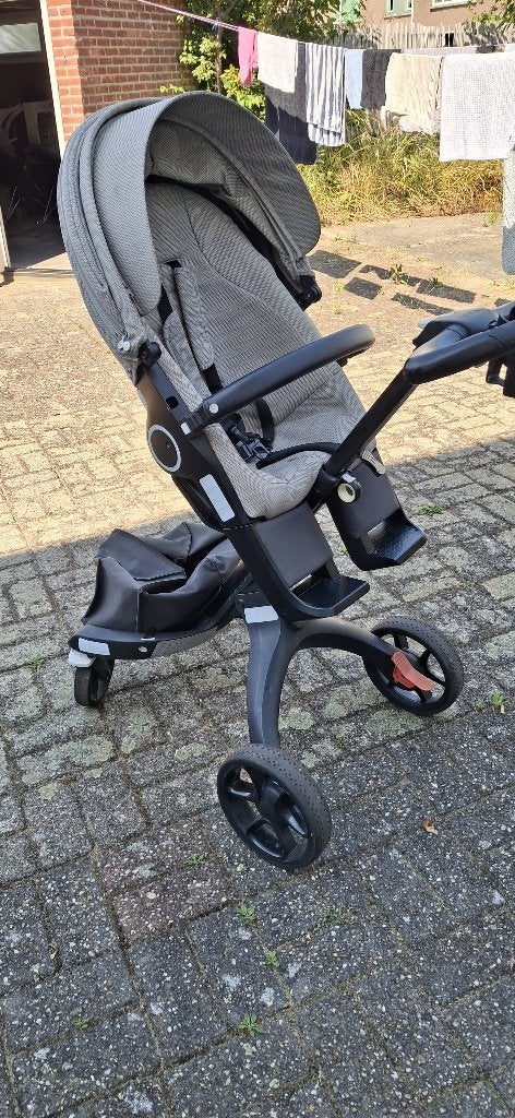 Stokke kinderwagen, Gebruikt, Combiwagen, Verstelbare duwstang, Ophalen