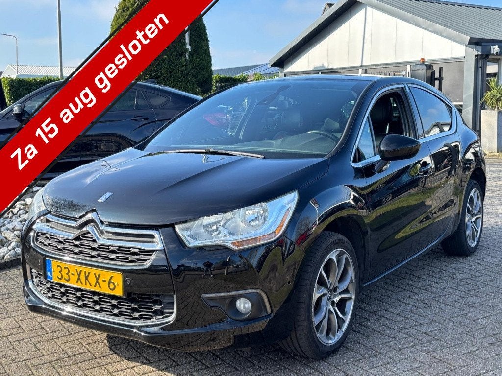 Citroën DS4 1.6 Benzine So Chic Automaat 2012 Zwart Leer, Automaat, Euro 5, Gebruikt, 4 cilinders