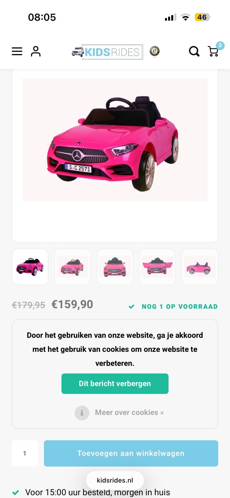 Kinder auto mercedes amg, Kinderen en Baby's, Speelgoed | Buiten | Accuvoertuigen, Ophalen of Verzenden, Zo goed als nieuw