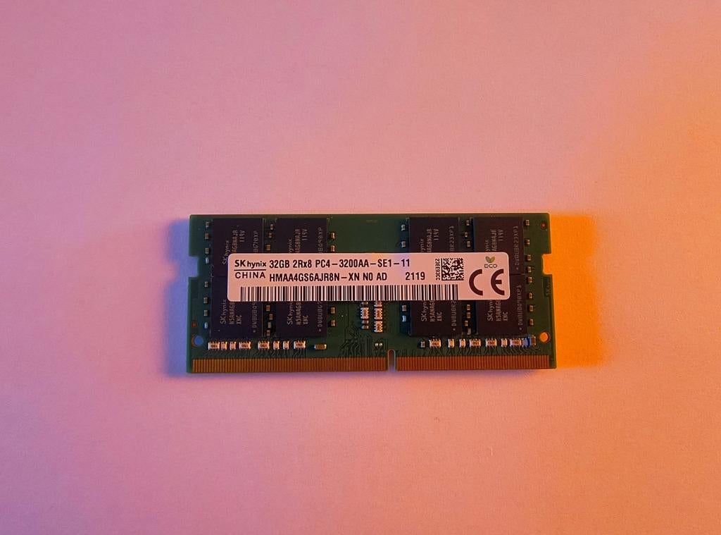 32GB DDR4 SO-DIMM 3200Mhz SKhynix, 32 GB, Verzenden, DDR4, Zo goed als nieuw