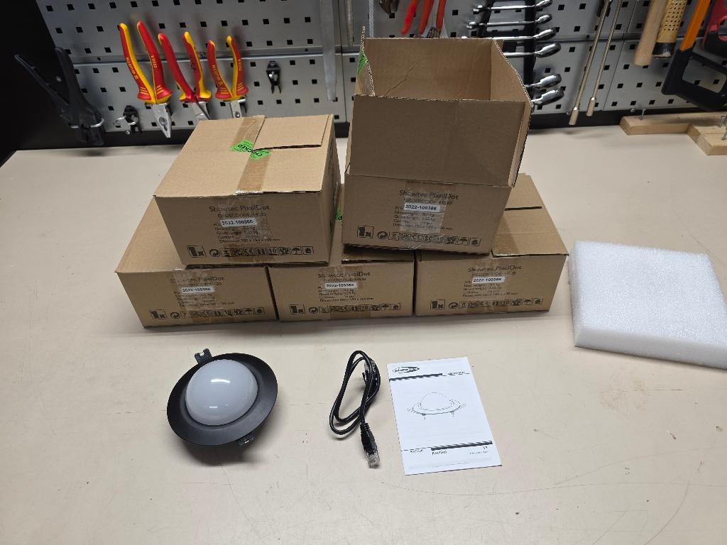 5 stuks Showtec PixelDot, Ophalen of Verzenden, Zo goed als nieuw, Licht, Kleur