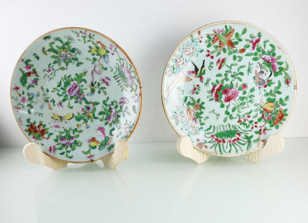 Set Chinese Celadon borden, 19e eeuw, Ophalen of Verzenden