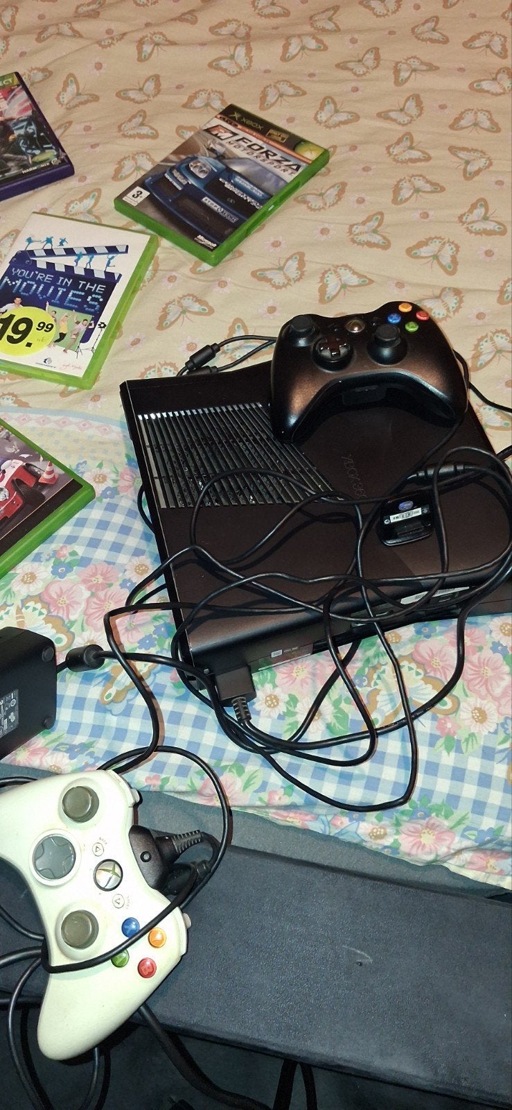 Xbox 360 met controllers en games (voor onderdelen), Met games, 360 Elite of Super Elite, Met 2 controllers, Ophalen of Verzenden