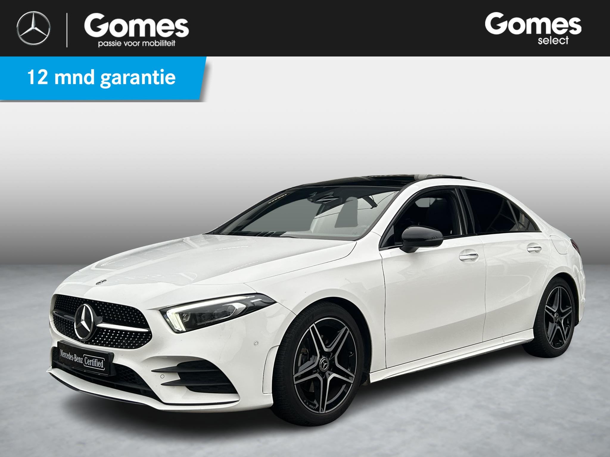 Mercedes-Benz A-klasse Limousine 180 AMG | Panoramadak | Cru, Auto's, Wit, Origineel Nederlands, Bedrijf, 690 kg