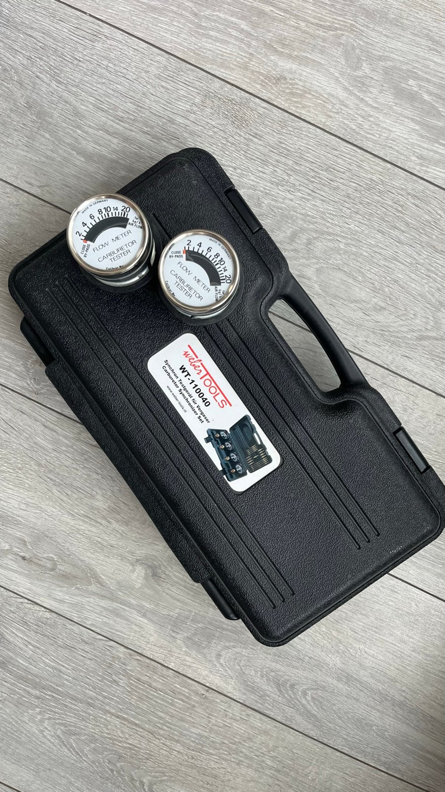 Webertools afstelgereedschap: vacuümmeters en flowmeters, Auto diversen, Autogereedschap, Ophalen of Verzenden, Zo goed als nieuw