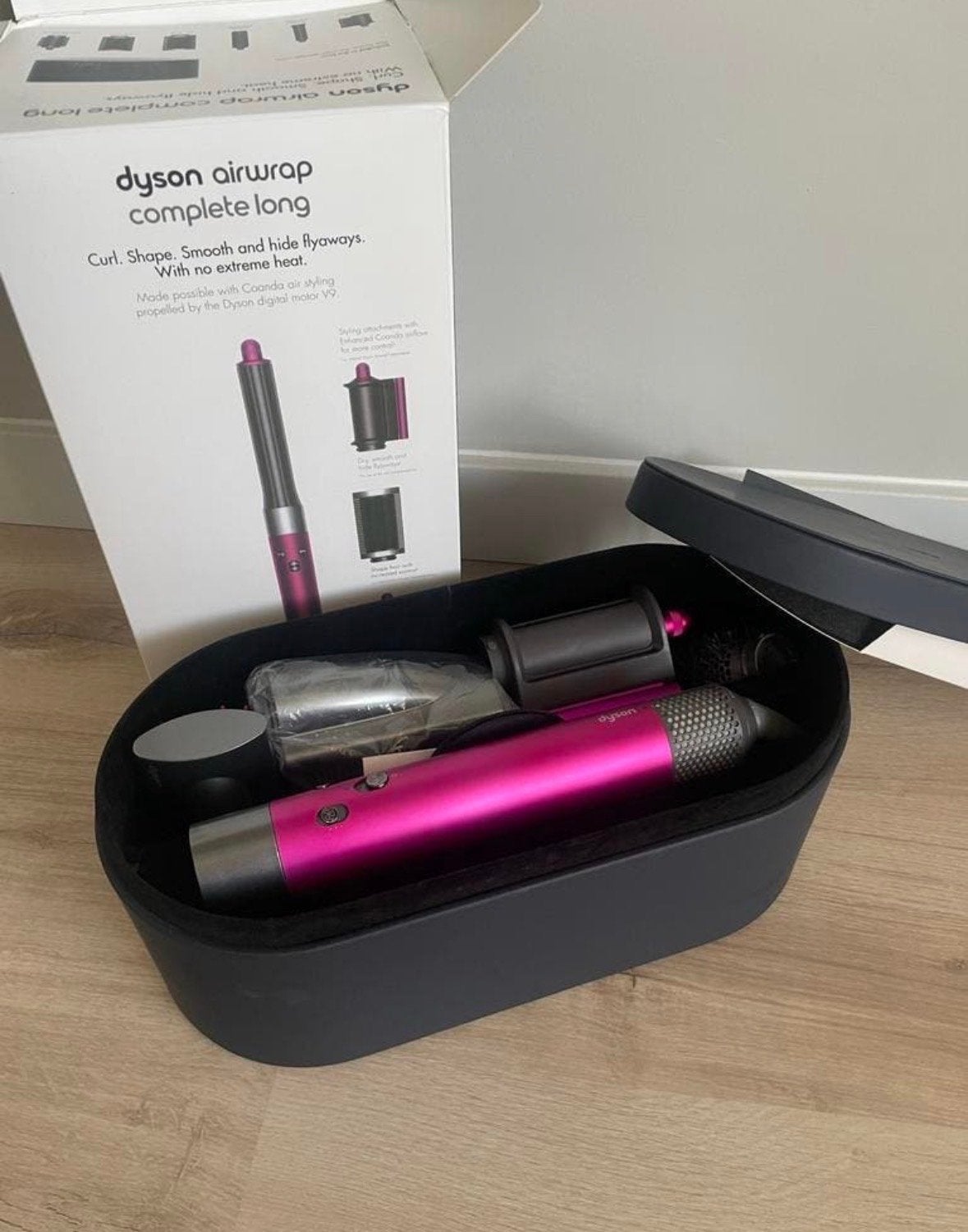 Dyson Airwrap Complete Long - Föhn en Styler, Ophalen of Verzenden, Zo goed als nieuw, Föhn of Haardroger