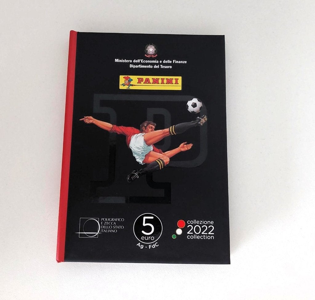 3x 5 euro Italië Panini 2022 voetbal Trittico Proof zilver., Postzegels en Munten, Setje, Zilver, Ophalen of Verzenden, 5 euro