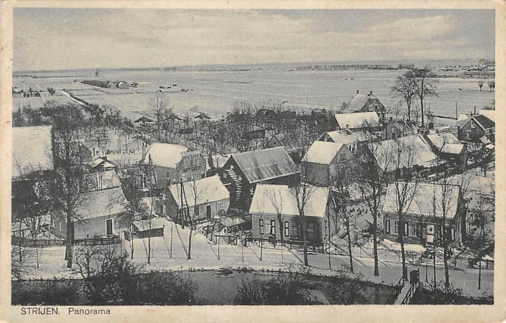 Strijen Panorama Hoeksche Waard, Ophalen of Verzenden, Voor 1920, Gelopen, Zuid-Holland