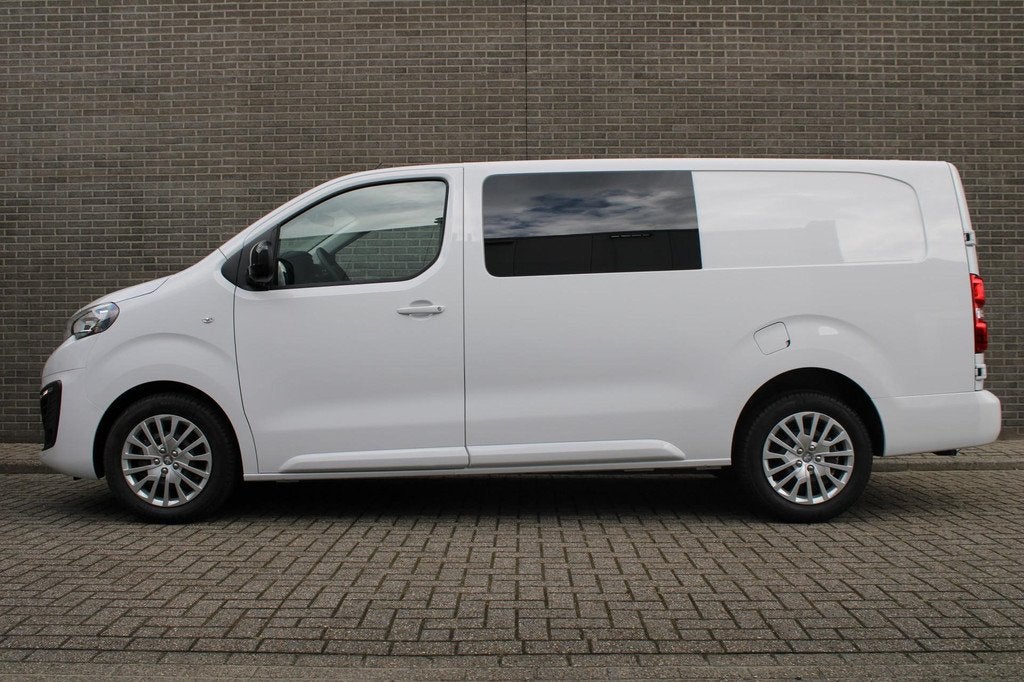 Peugeot Expert 2.0 BlueHDI 145PK L3 Dubbele Cabine Navigatie, Stof, Euro 6, 2500 kg, Wit
