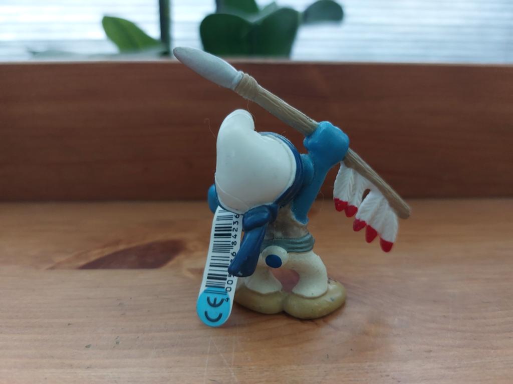 Indiaan smurf met speer 20550 De Smurfen, Verzamelen, Smurfen, Ophalen of Verzenden