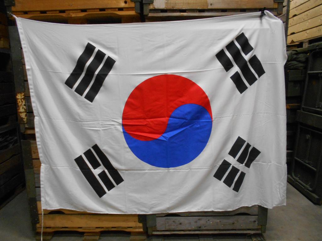 Scheepsvlag Shipmate vlag Zuid Korea Ca 150x225 cm, Diversen, Vlaggen en Wimpels, Ophalen of Verzenden, Zo goed als nieuw