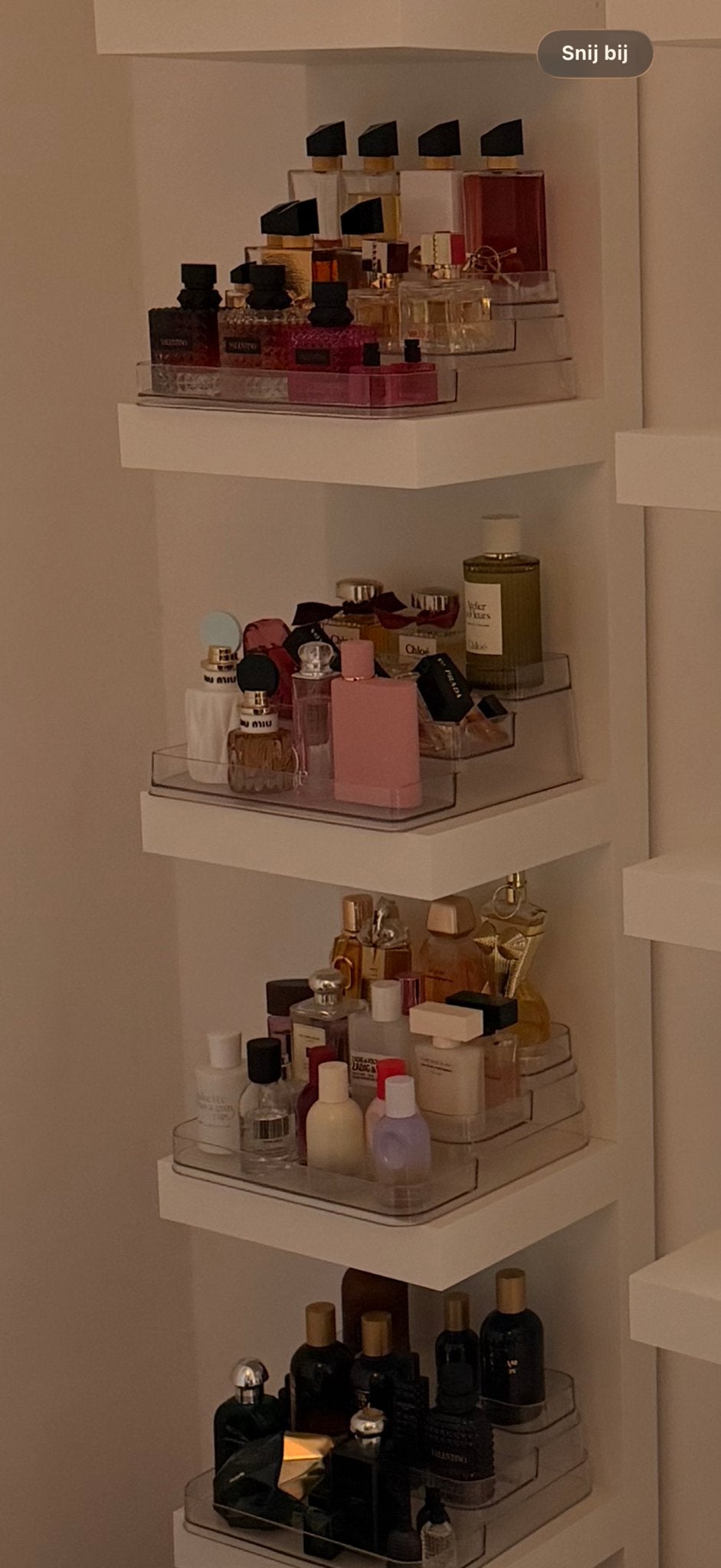 Acryl Parfum Houder - 3 Lagen Display, Ophalen of Verzenden, Gebruikt, Kunststof