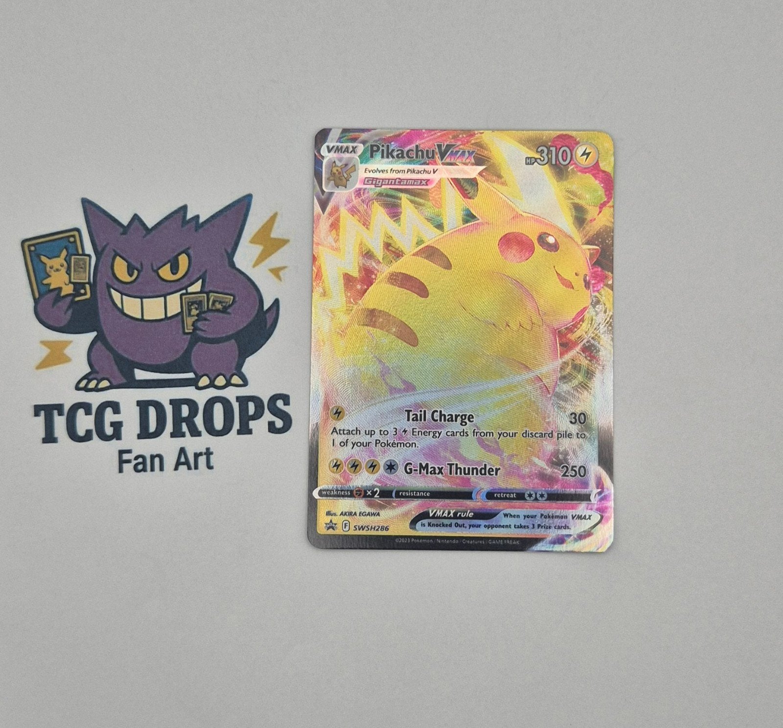 Pikachu VMAX SWSH286 Black Star Promos, Ophalen of Verzenden, Nieuw