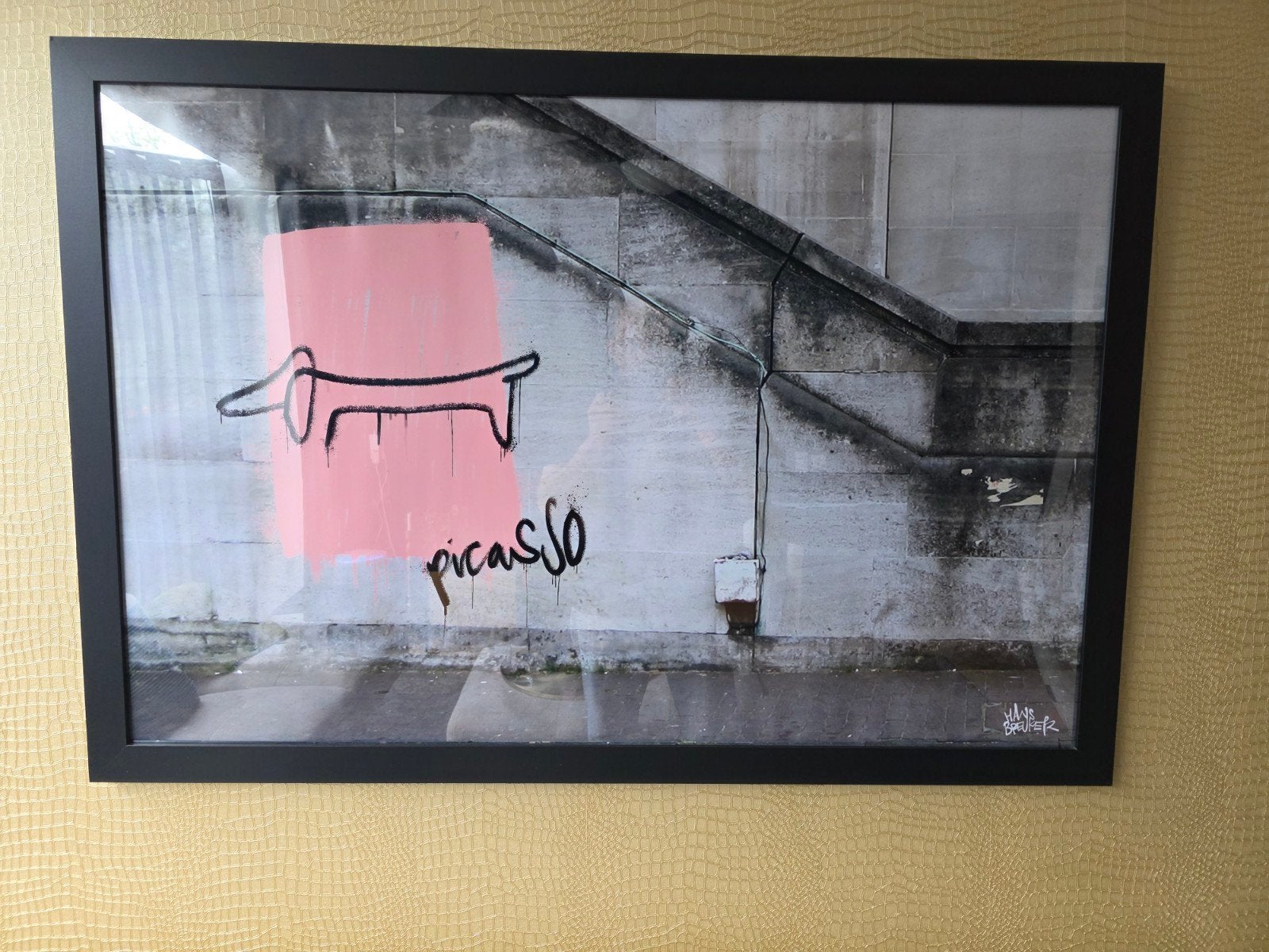 Picasso Tekkel 21e Eeuw Versie - Canvas Schilderij, Ophalen, Nieuw, Schilder- en Tekenkunst, Hans Breuker