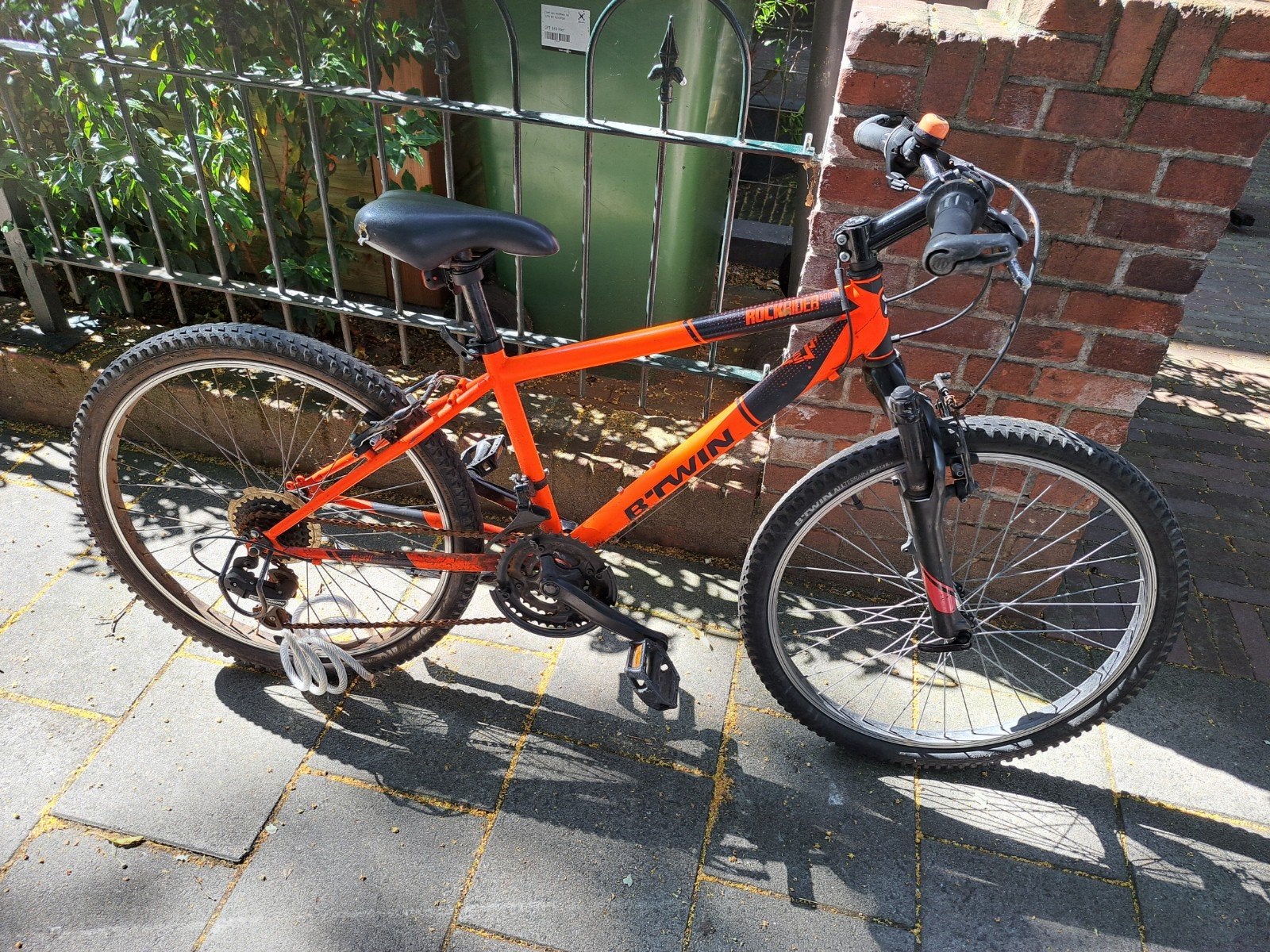 B'Twin Rockrider 500 - Oranje mountainbike., Fietsen en Brommers, Gebruikt, Hardtail, Ophalen, Overige merken