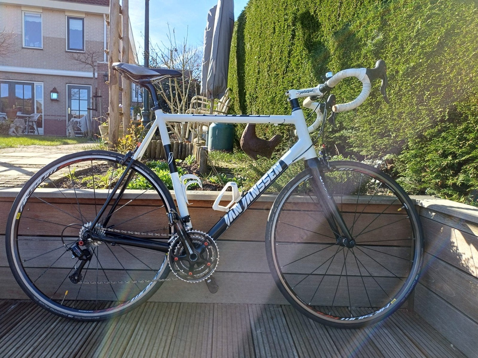 Mooie Jan Janssen racefiets, maat 62, Gebruikt, Aluminium, 15 tot 20 versnellingen, 61 tot 65 cm