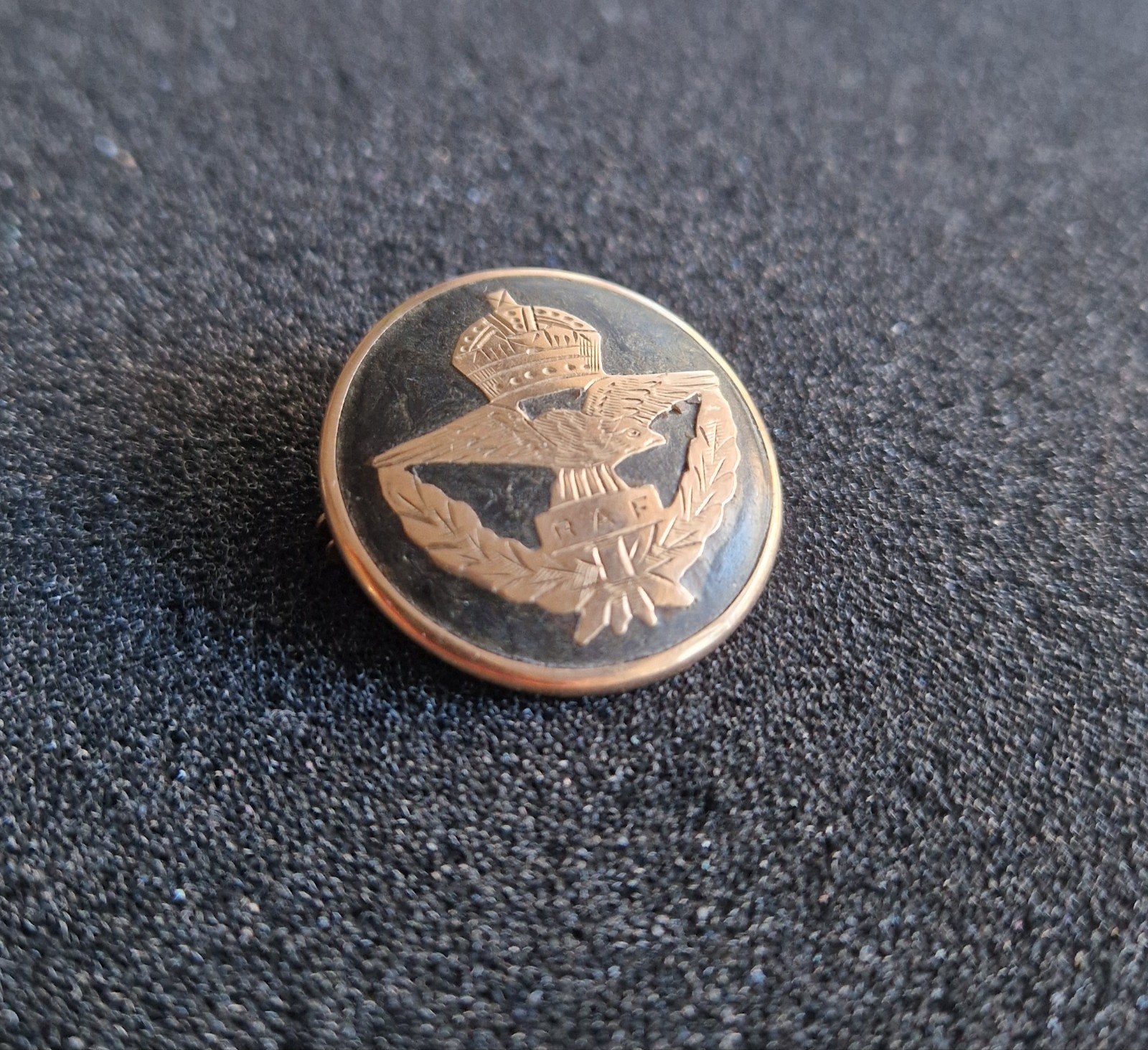 RAF sweetheart badge 9k WWII, Verzamelen, Ophalen of Verzenden, Luchtmacht, Engeland, Embleem of Badge