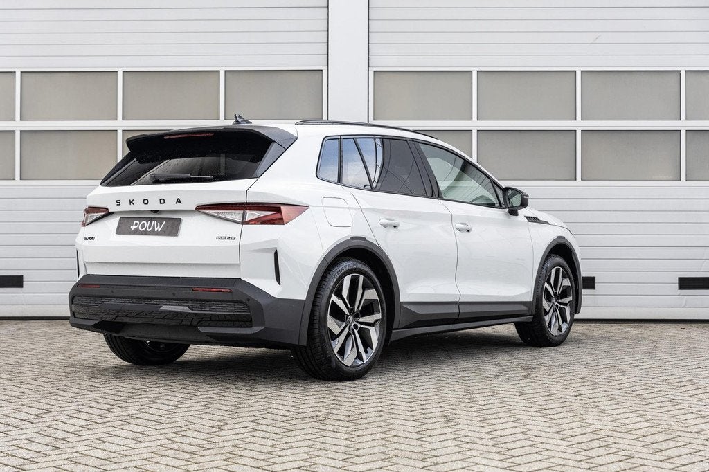 Skoda Elroq 85 286pk Sportline | Business Upgrade Clever | T, Auto's, Skoda, Automaat, 12 maanden, 82 kWh, Wit