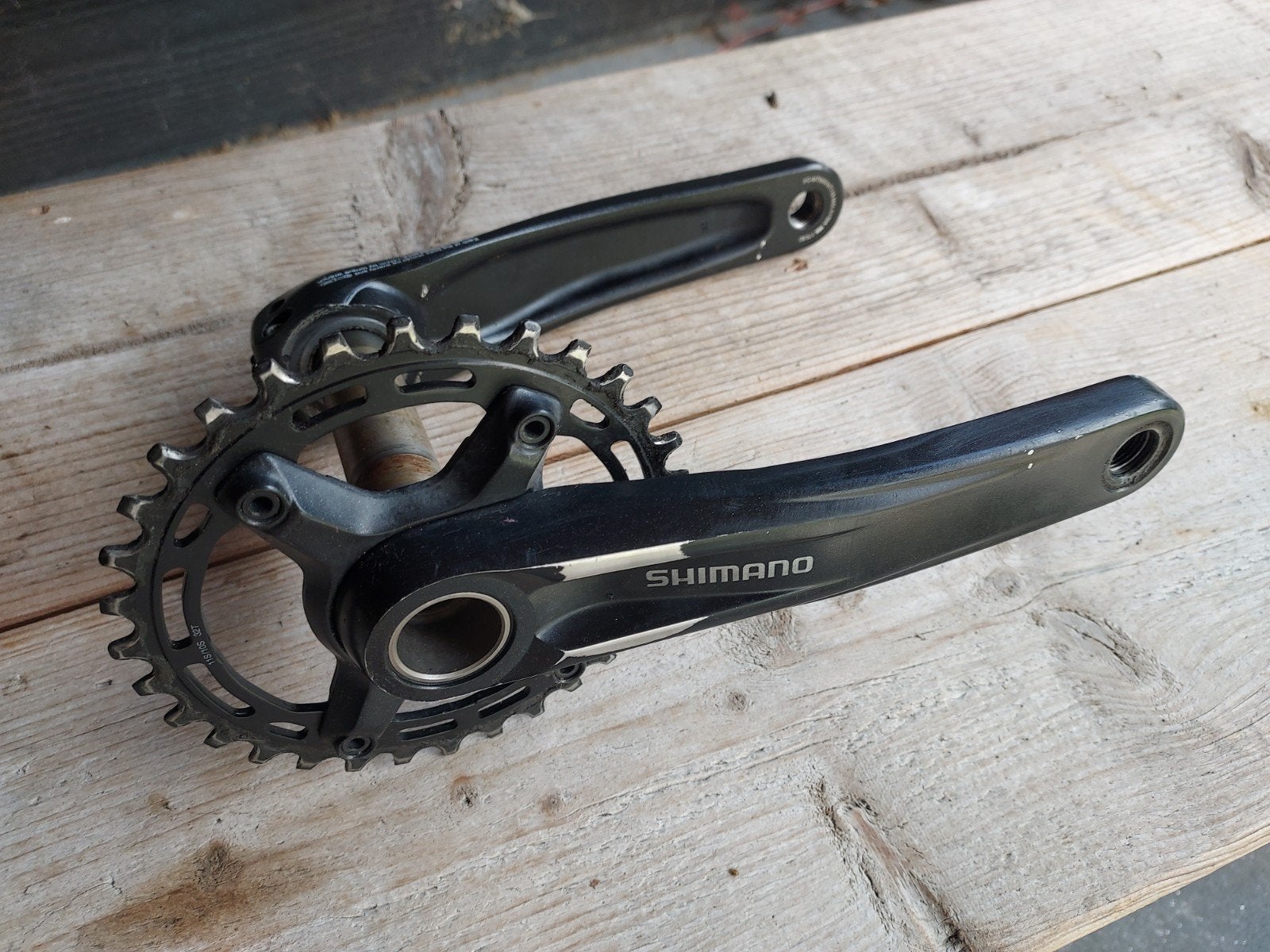 Shimano MTB crank, Gebruikt, Aluminium, Shimano, Ophalen