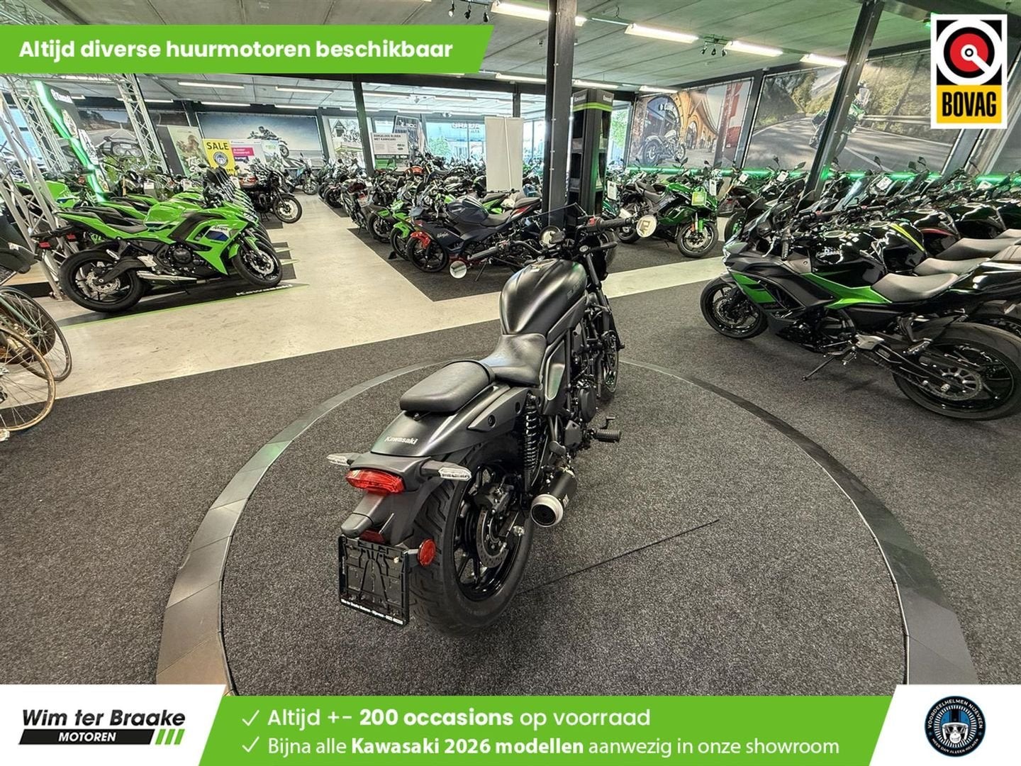 Kawasaki Eliminator 500 (bj 2024) 3,430 km, Motoren, 2 cilinders, Chopper, Bedrijf, Onbekend