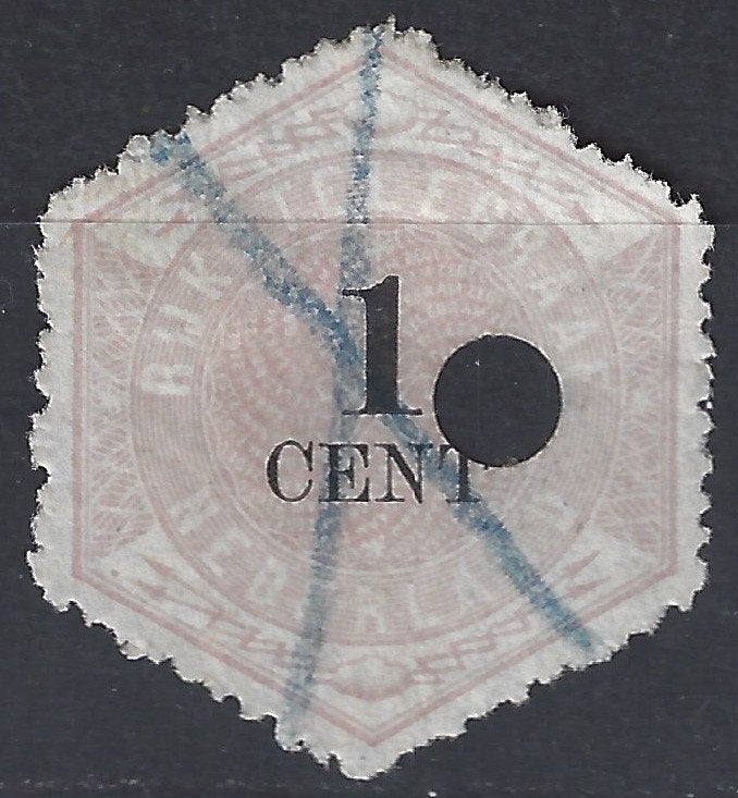 Telegram 1 geb 1877 ; OOK ROLTANDING + BRANDKAST zegels, Ophalen of Verzenden, T/m 1940, Gestempeld