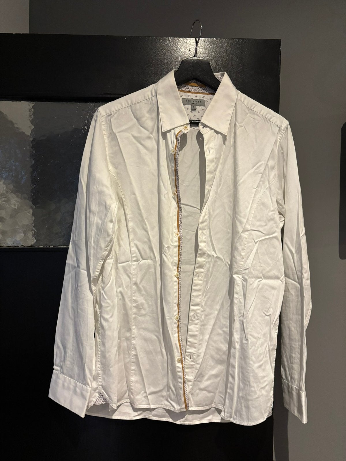 Ted baker overhemd maat 3, Ophalen of Verzenden, Zo goed als nieuw, Wit, Halswijdte 41/42 (L)