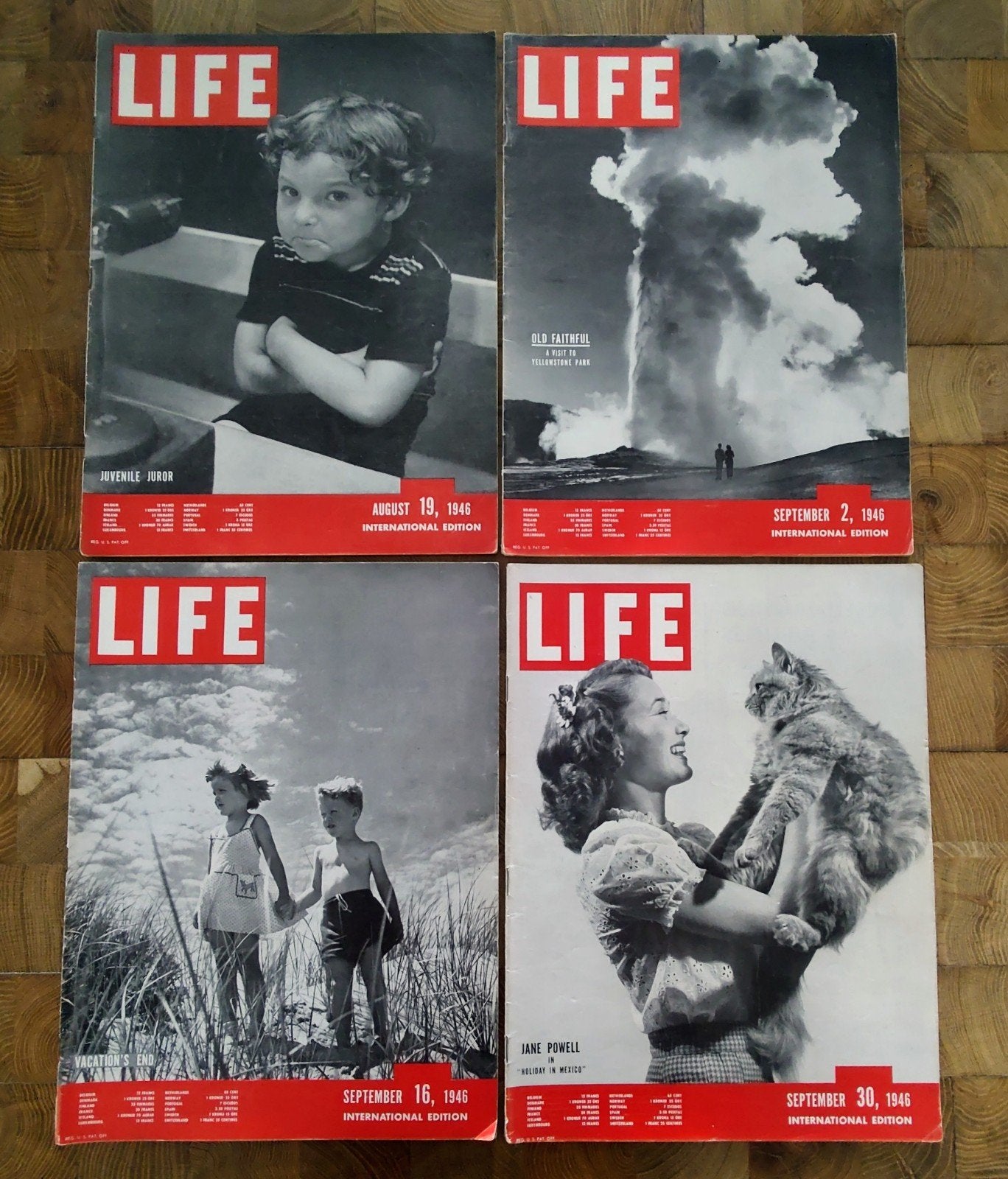LIFE Magazine 1946 - 4 nummers, Ophalen of Verzenden, Gelezen, Overige typen
