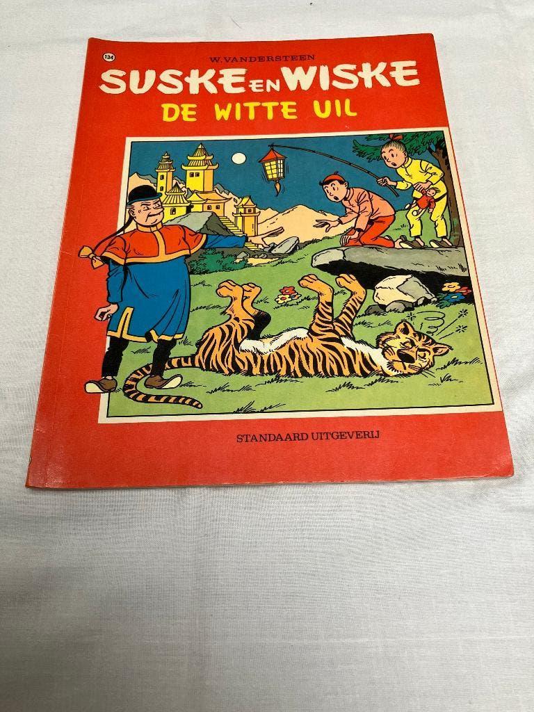 Suske en Wiske 134 De Witte Uil SC 1e druk/herdruk 1972., Gelezen, Willy Vandersteen, Eén stripboek, Ophalen of Verzenden