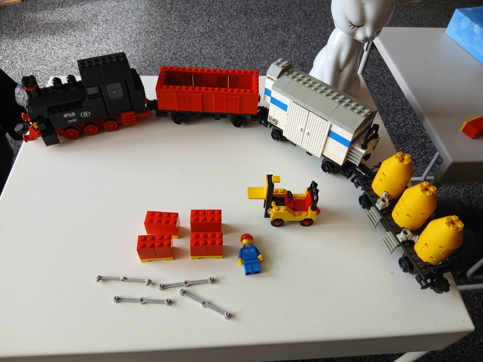 lego nr 7730   12 volt trein, Gebruikt, Lego, Ophalen of Verzenden, Compleet