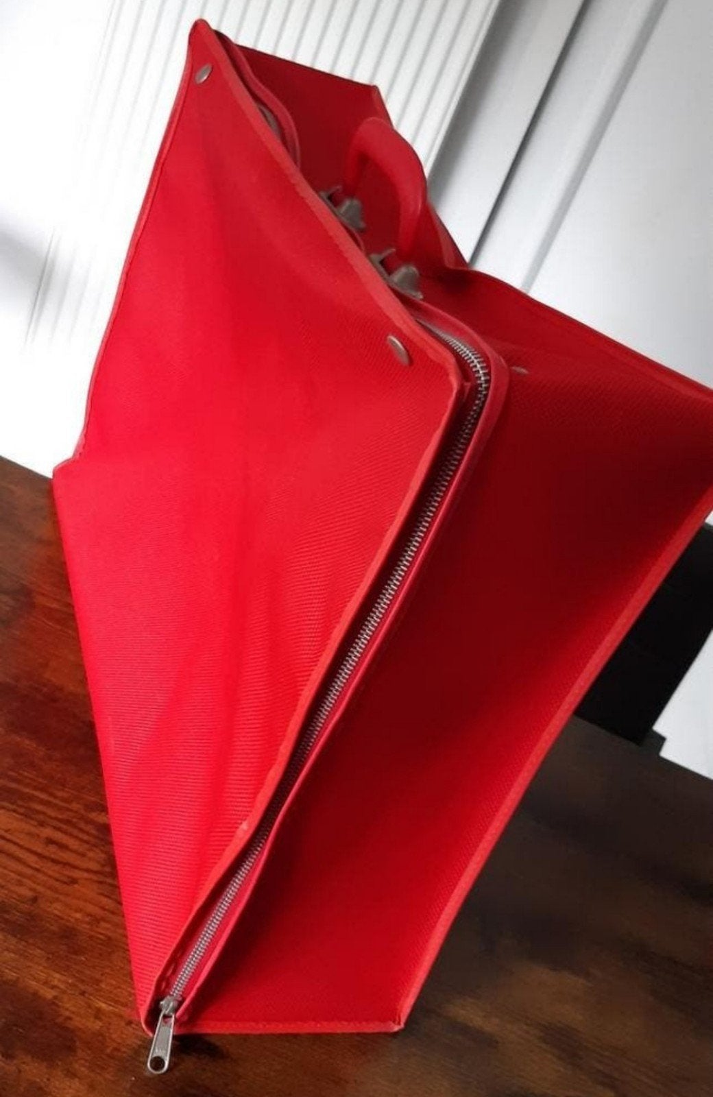 Vintage rode koffer - 55x40x14cm, Ophalen of Verzenden, Overige materialen, 50 tot 60 cm, 35 tot 45 cm