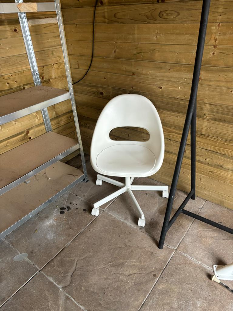 IKEA bureaustoel wit - loberget, Ophalen, Gebruikt, Wit, Bureaustoel