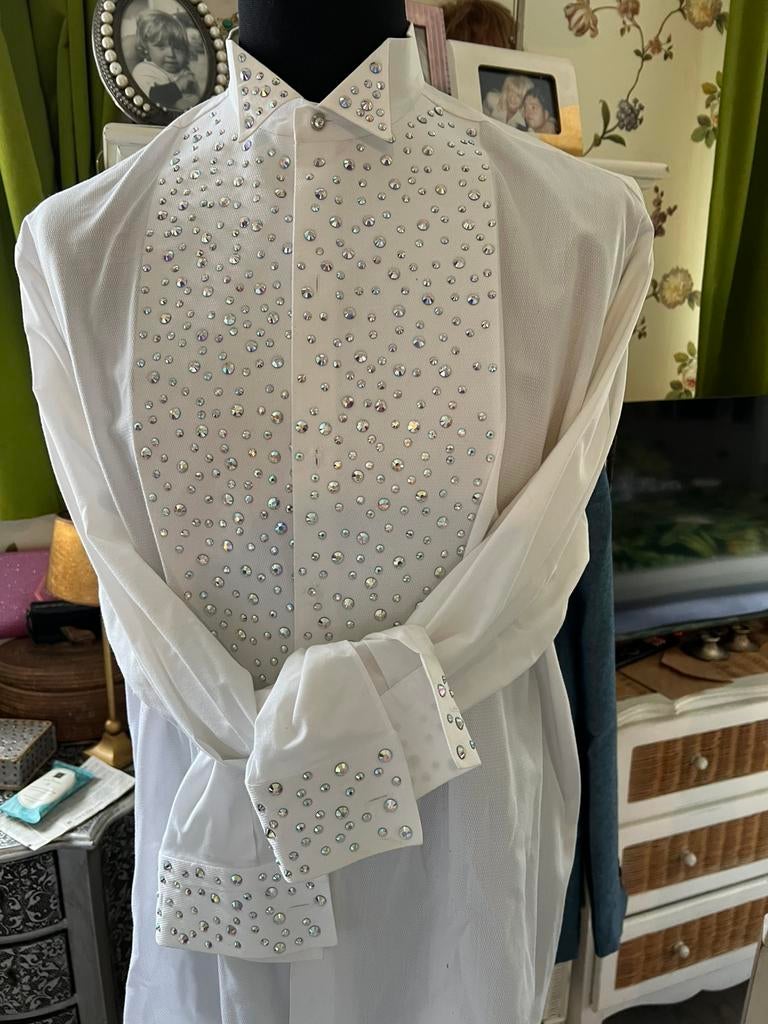 Prachtig hemd met glitters maat 44, Kleding | Heren, Kostuums en Colberts, Ophalen of Verzenden, Zo goed als nieuw, Maat 56/58 (XL)