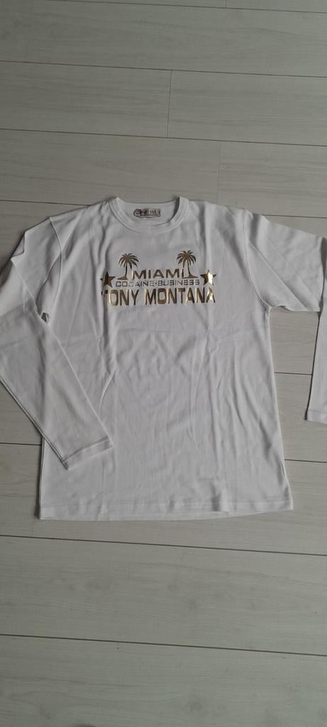 Part Five Tony Montana T-shirt XXL, Kleding | Heren, Maat 52/54 (L), Part Five, Wit, Ophalen of Verzenden