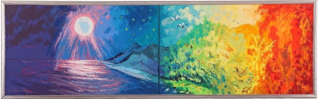 Origineel werk Jannes de Vries (1901-1986) Olieverf op doek, Ophalen of Verzenden