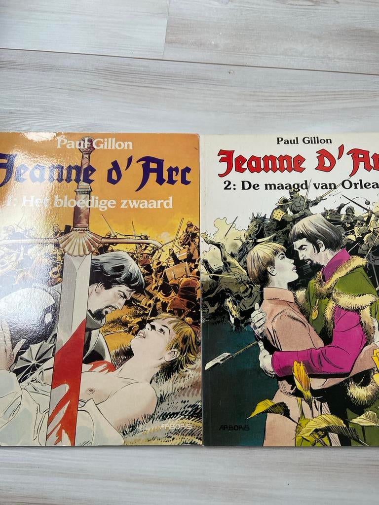 Jeanne d'Arc stripboeken - Paul Gillon (deel 1 & 2), Boeken, Meerdere stripboeken, Ophalen of Verzenden, Zo goed als nieuw