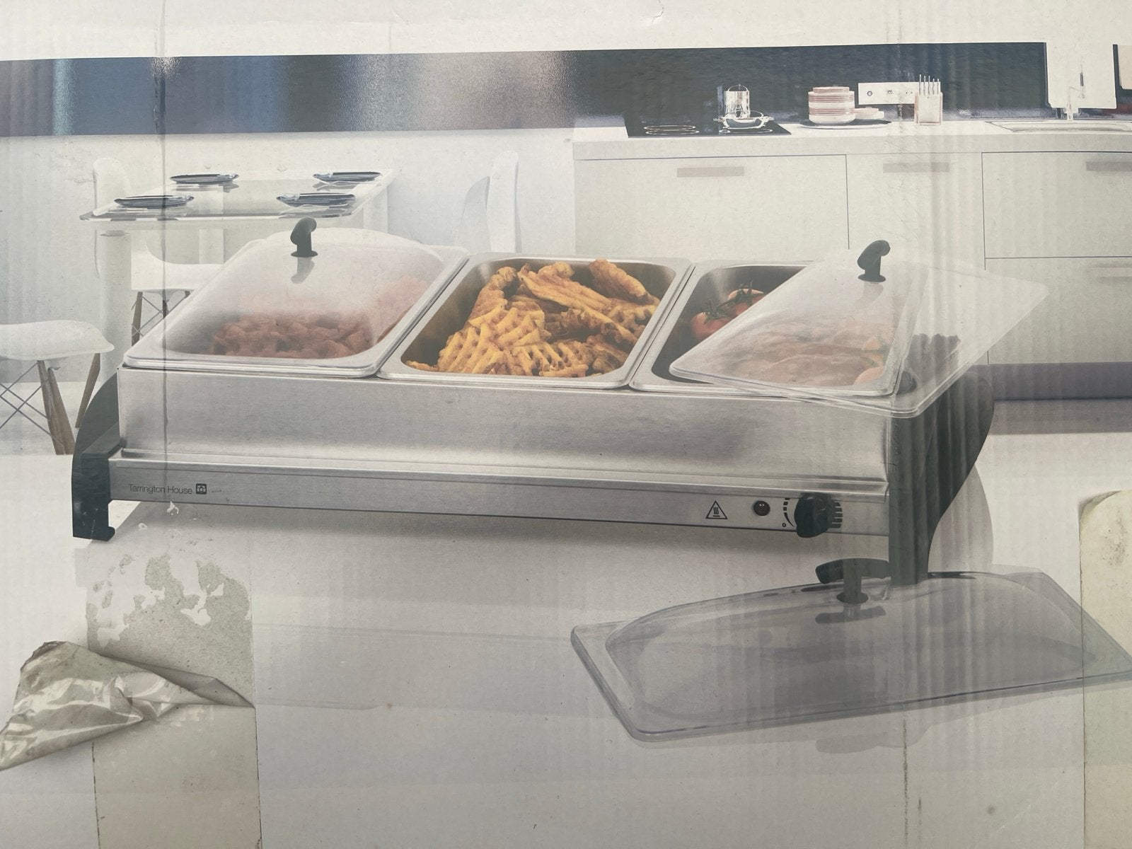 Tarrington House Buffetwarmer FW4000 (400W) - Zo goed als ni, Huis en Inrichting, Keuken | Keukenbenodigdheden, Ophalen, Zo goed als nieuw