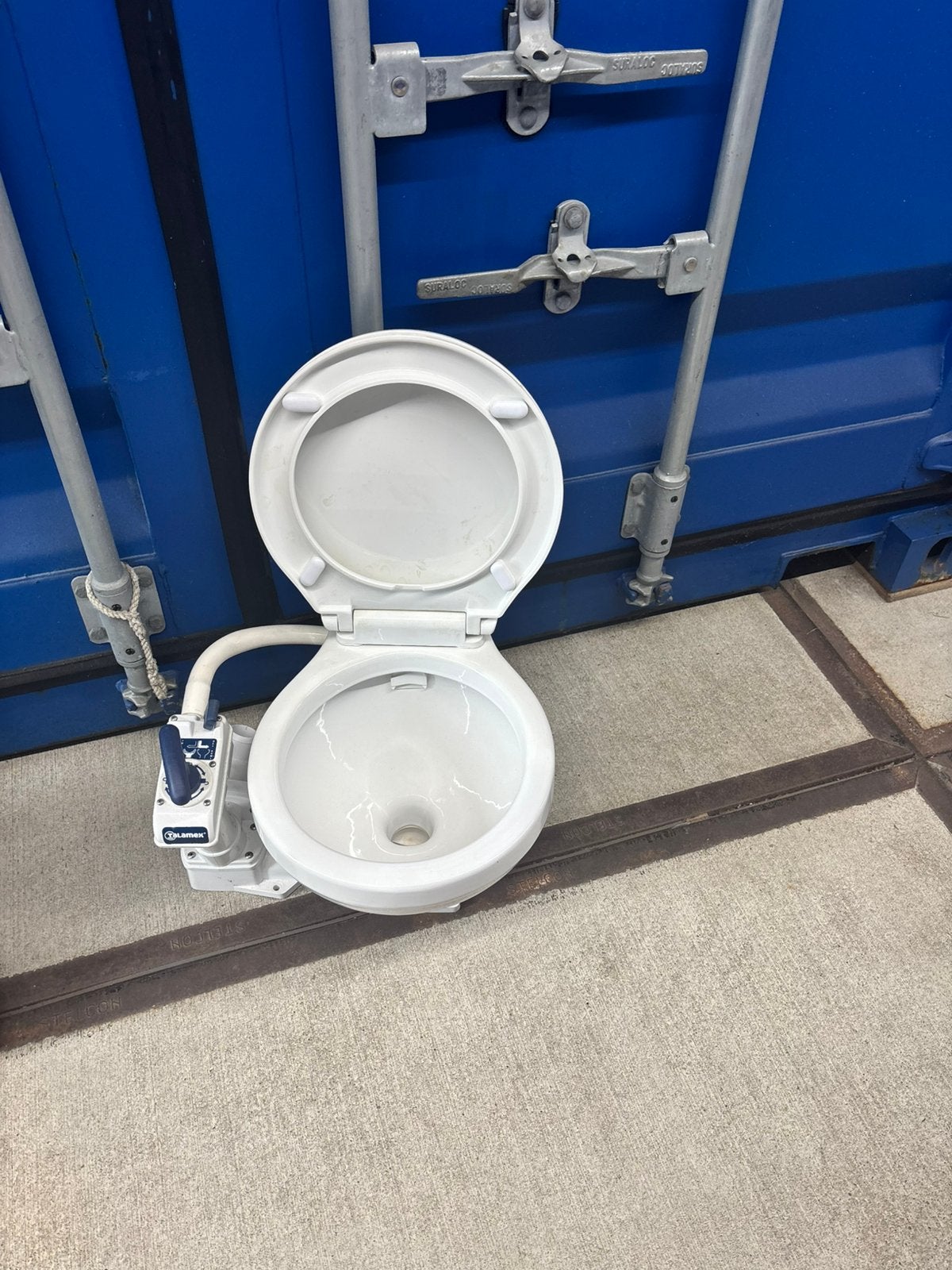 Talamex wc / vetus pomp-vuilwatertank, Ophalen, Zo goed als nieuw, Toilet