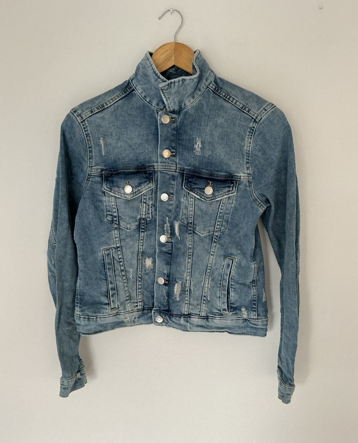 Spijkerjas, maat M, Kleding | Dames, Verzenden, Zo goed als nieuw, Maat 38/40 (M), Blauw