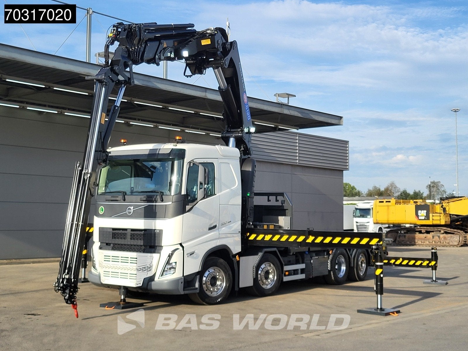 Volvo FH 500 8X2 NEW! HMF 6120 K6 Crane + JIB K5 2.5t Winch, Auto's, Automaat, Stof, Stoelverwarming, Euro 6