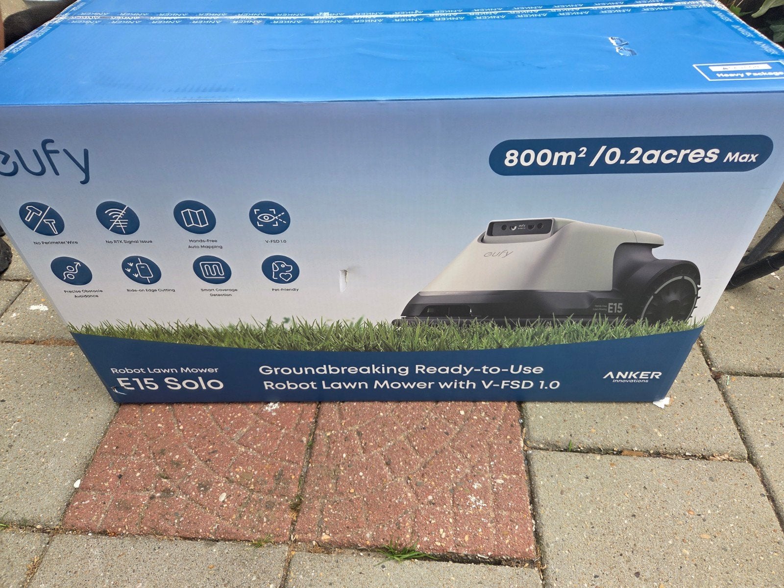 Eufy Robot Grasmaaier E15 Solo - Nieuw in doos, Ophalen, Nieuw, Accu-grasmaaier, Eufy