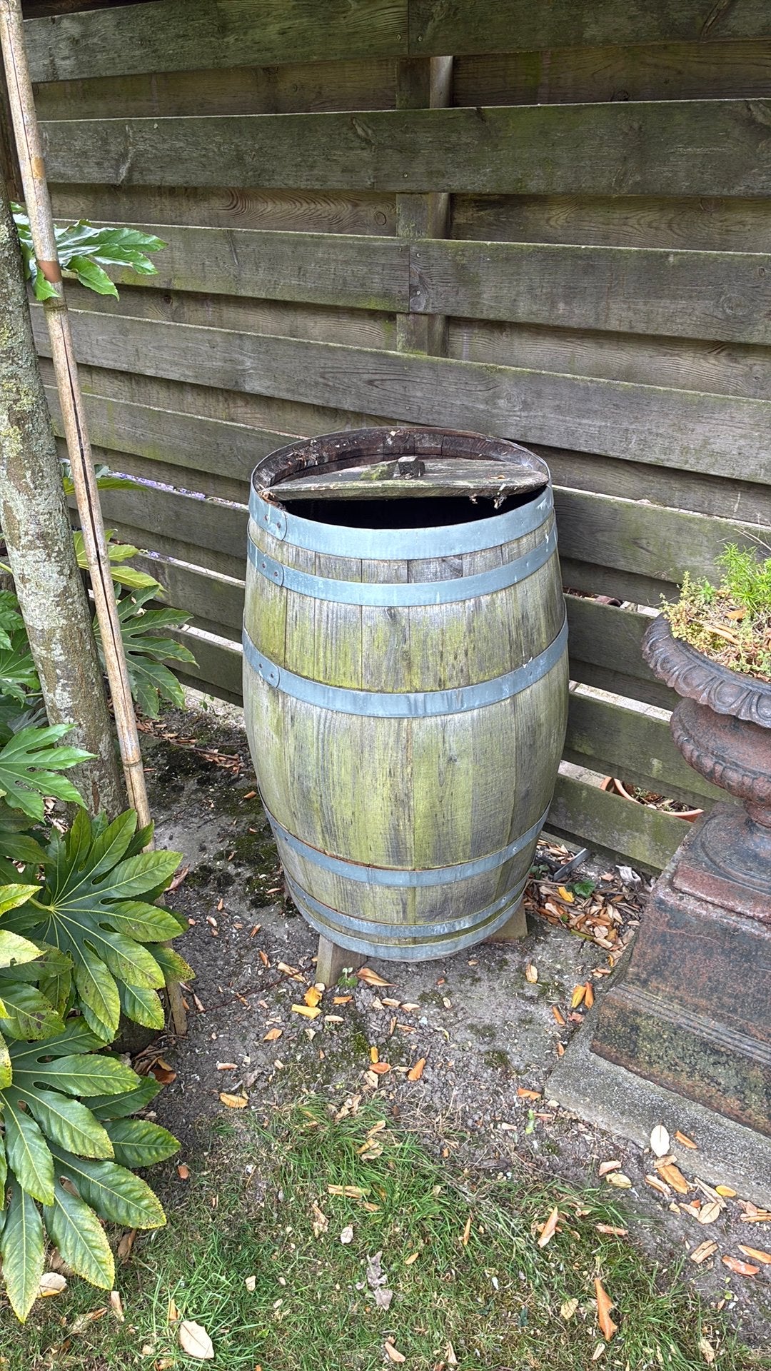 Eikenhouten vat, 150 liter of meer, Ophalen, Zo goed als nieuw, Hout