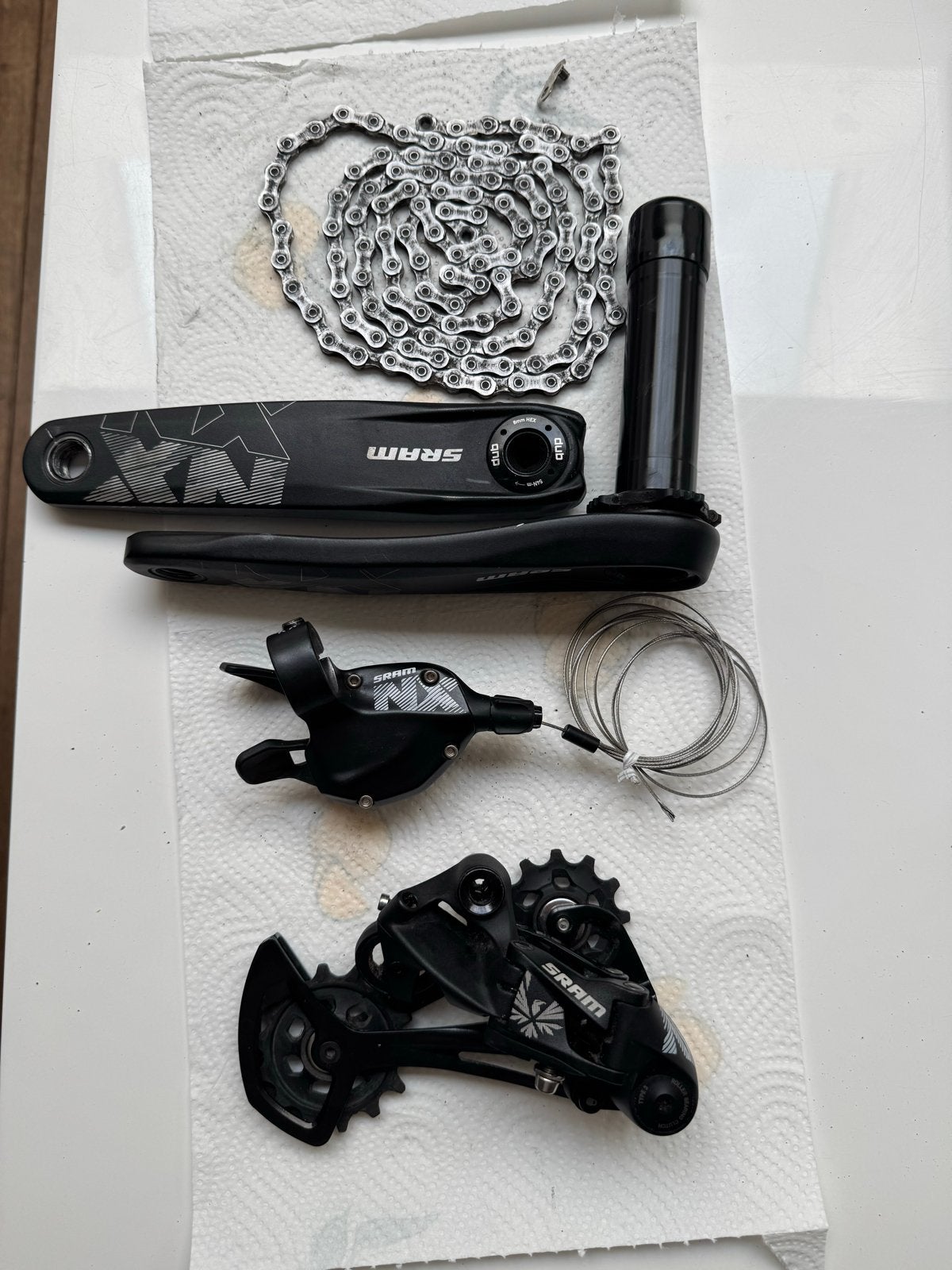 SRAM NX Eagle 12 speed groepset | < 500km, Fietsen en Brommers, Fietsonderdelen, Ophalen of Verzenden, Zo goed als nieuw, Mountainbike