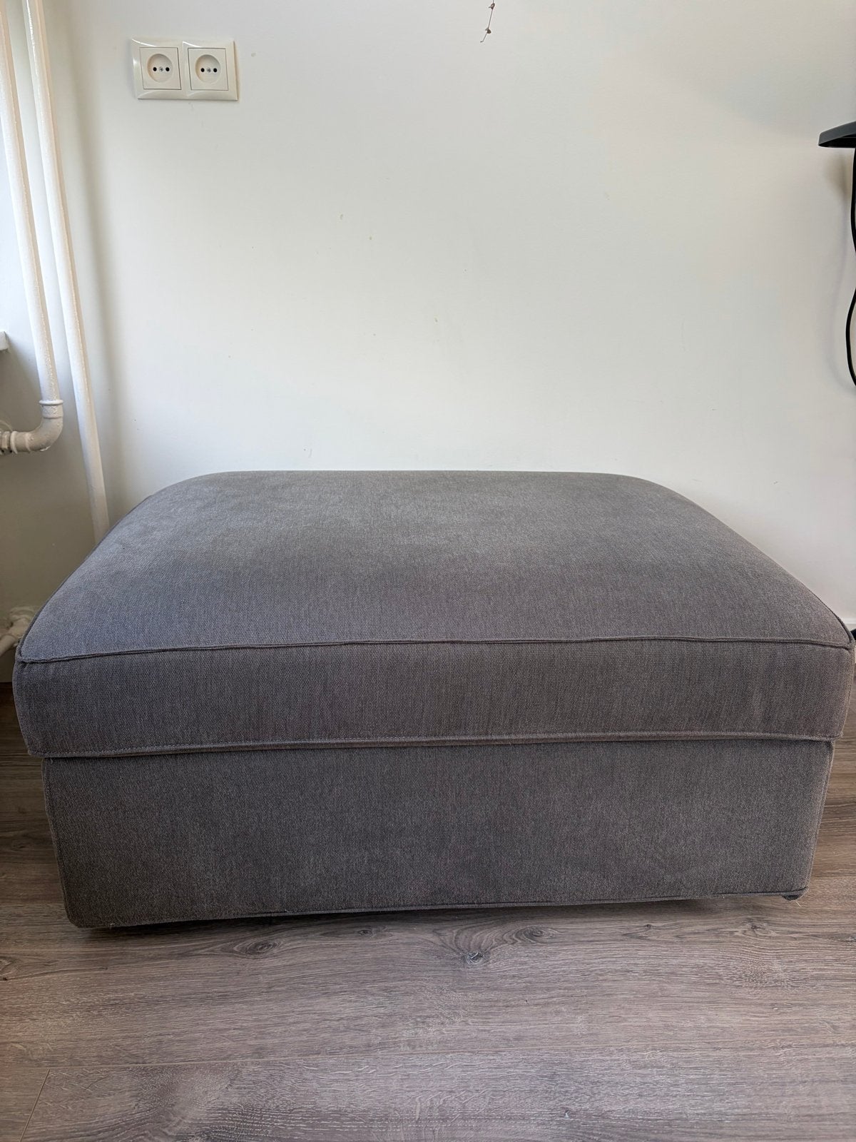 Hocker kivik ikea, met opbergruimte, Ophalen, Gebruikt, 75 tot 100 cm, Stof